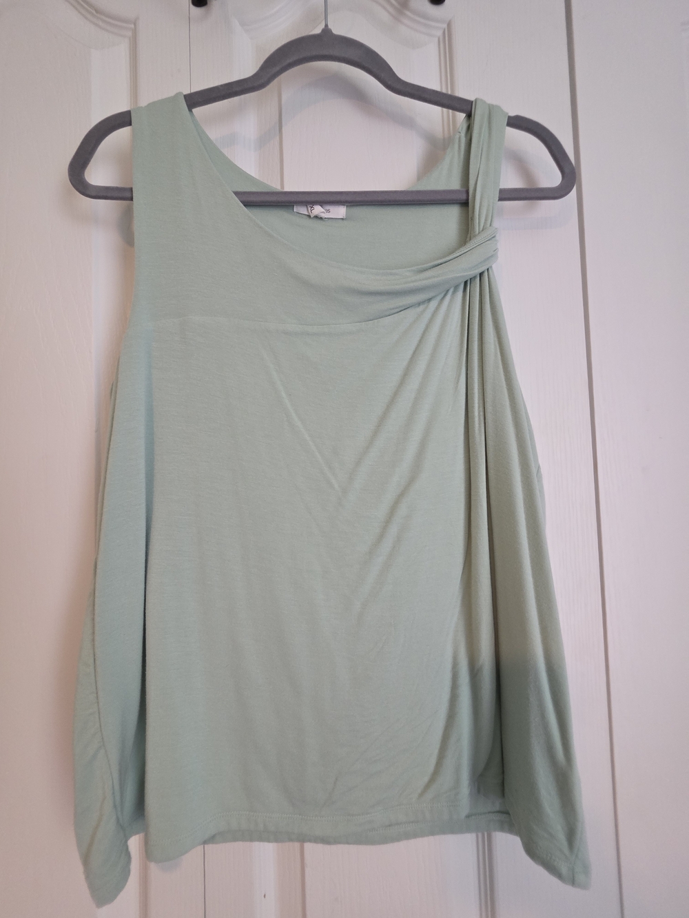 Maurices Light Mint One-Shoulder Twist Tank Top